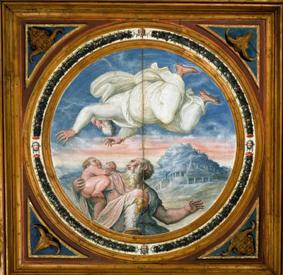 God zegent Abraham met een zoon, Camera di Abramo (Nuziale) door Giorgio Vasari